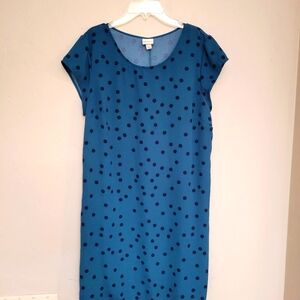 Merona blue pika dot dress